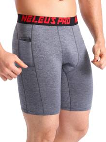 Shorts deportivos para hombre - Negro, gris, azul marino#3 - Ver 6