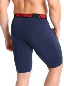 Shorts deportivos para hombre - Negro, gris, azul marino#3 - Ver 8