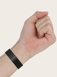 1入黑色不鏽鋼米蘭磁環錶帶,兼容三星galaxy Watch 6/5/4 - 黑色 - 查看 4
