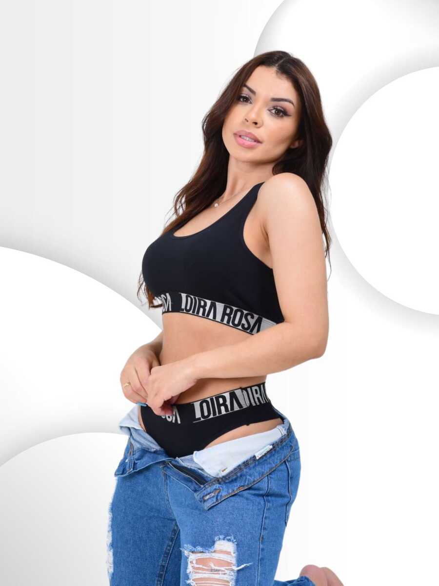 Women Bra & Panty Sets - 黑色 - 查看 1