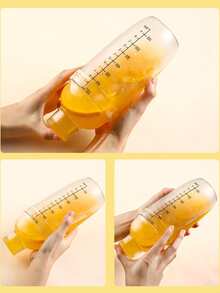 1pc Cocktail Shaker Handmade Lemon Tea Tool Set With Shaker, Milk Tea Shop Hand Shaking Pot - Multicolor - View 3