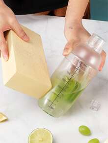 1pc Cocktail Shaker Handmade Lemon Tea Tool Set With Shaker, Milk Tea Shop Hand Shaking Pot - Multicolor - View 9