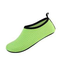 1pair Green Yoga Shoes Soft Sole Non-slip Fitness Shoes For Indoor Exercise, Unisex, Suitable For Jumping Rope, Dancing And Running On Treadmill - Green - View 2