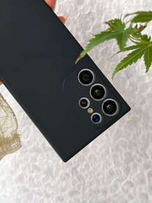 1个防震纯色TPU手机壳+凸起摄像头保护膜 - 兼容 11/12/13/14/15 Pro Max、S22/23/24+ UA04/A05/A14/A15/A24/A25/A34/A54S、OPPO、vivo、Redmi Note 13 Pro/13C/A3、荣耀70/90/X7/X8/X9/X6AB、NOVA 3/4/5/6/7/8/9/10/11 SE，防水防摔防刮，国际版，非国内版 - 黑色 - 查看 2