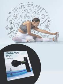 Mini Portable Rechargeable Massage Gun Electric Muscle Massager Shoulder Neck Arm Relaxation Fitness Athletes Runners - Black - View 7