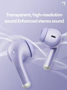 None In-ear (Insert) Sweatproof Touch Control With Mic Deep Bass Volume Control Wireless Earbuds - Purple - View 5