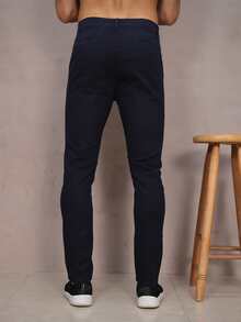 Men Jeans - 藍色 - 查看 3