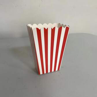 6pcs/Bag Decorative Popcorn Box