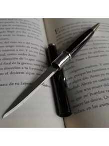 3 Pieces Of Discreet Pen Hidden Knife Tactical Personal Defense Back To School - Black - View 6