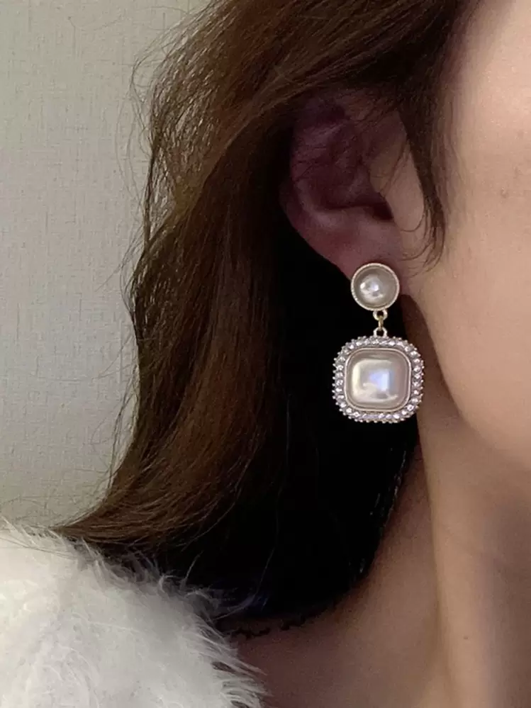 5 זוגות/סט עגילי פרל מלאכותיים, פרחים ואבני חן מתאימים ללבוש יומי ופסטיבל ולנטיינס, אמא, אמא, יום האם, מתנה - ריבוי צבעים - ראה 2