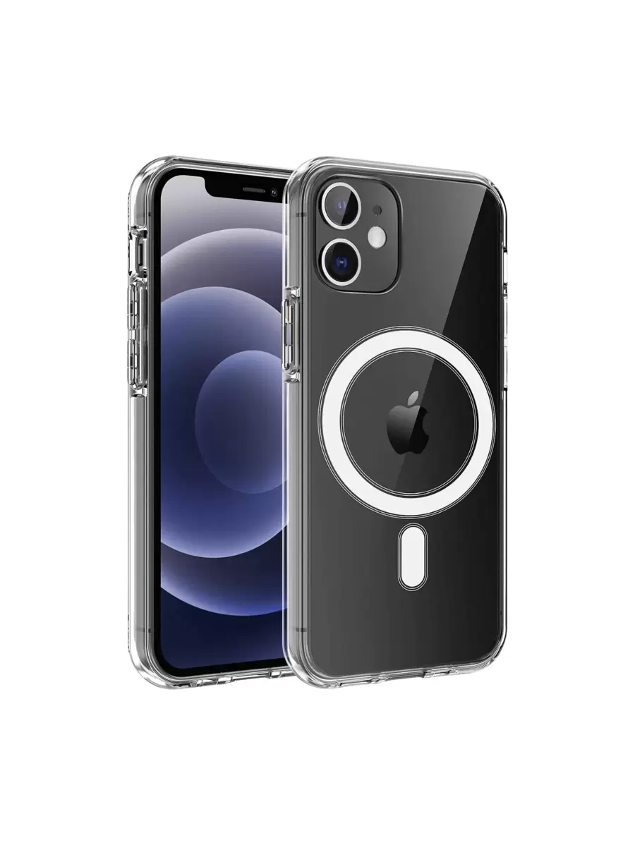 Transparent Rigid Case With Magnetic Ring For IPhone Cell Phones - iPhone 11 - View 1