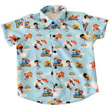 Young Boys Shirts - Màu xanh lam - Xem 2