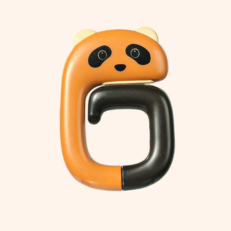 卡通動物造型可彎曲折疊桌麵包掛鉤防滑書包鑰匙扣