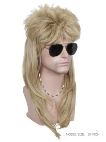 Tóc giả dệt tổng hợp - Vàng - Xem 3