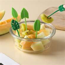 28pcs/set Cartoon Fruit Pick Creative Children's Cute Plastic Fruit Fork Set - Multicolor - View 7