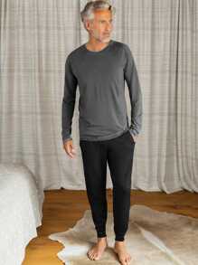 Men Two-piece Outfits - Xám - Xem 1