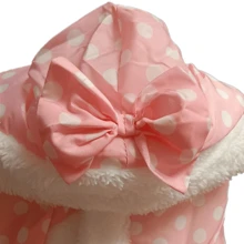 1 Miếng Thú cưng Chó Áo khoác bông , Chống gió Và Dày lên , Với Quần Cho mùa đông - Hồng - Xem 5