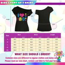 9入組80年代花樣洋裝適合女士80年代服飾配件套裝嘴唇印花T恤成年人蓬蓬短裙蕾絲髮箍熒光色耳環項鍊腿部保暖套漁網手套手環,M - 紫色 - 查看 3