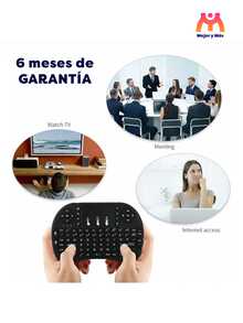 Mini Teclado Inalámbrico Usb Smart Tv Pc Tv Box Touchpad + ¡Regalo! - Rojo - Ver 5