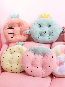 Cojín Redondo Suave Y Lindo - motivo de manzana - Ver 3