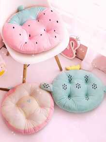 Cojín Redondo Suave Y Lindo - motivo de manzana - Ver 2