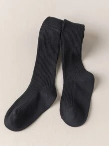 4 pares de Medias a rayas verticales de unicolor para niños, adecuadas para todas las estaciones, se pueden usar como mallas - Multicolor - Ver 4