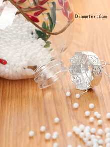 1 szt 6 cm / 2,36 cala Przezroczysty Boże Narodzenie Piłka , Śliczny Mini Impreza świąteczna Dekoracyjny Wisiorek Odpowiedni Jak Boże Narodzenie Prezent Dla Dzieci