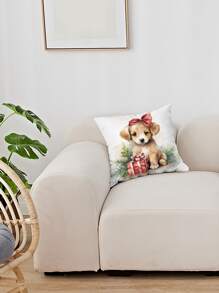 1入組聖誕主題數碼印花枕套 - 多彩色 - 查看 3