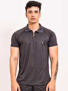 Men Polo Shirts - 灰色 - 查看 3