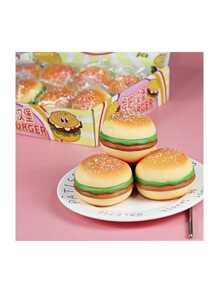 CAJA SQUISHY HAMBURGUESA 12 PIEZAS - Naranja - Ver 2