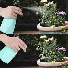 1pc Adjustable Empty Plastic Spray Bottles - Green - View 4