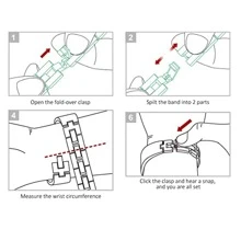 Metallic Watch Strap Suitable For 20mm/22mm - Rose Gold - View 6