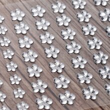 2 Piezas Accesorios De Joyería De Bricolaje Con Diamantes De Cristal Brillante Rhinestone - Blanco - Ver 3