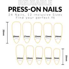 24入組短形橢圓形時尚極光閃爍粉色美甲可穿戴假甲套裝,適用於派對、舞會和日常穿戴 - 彩色 - 查看 6