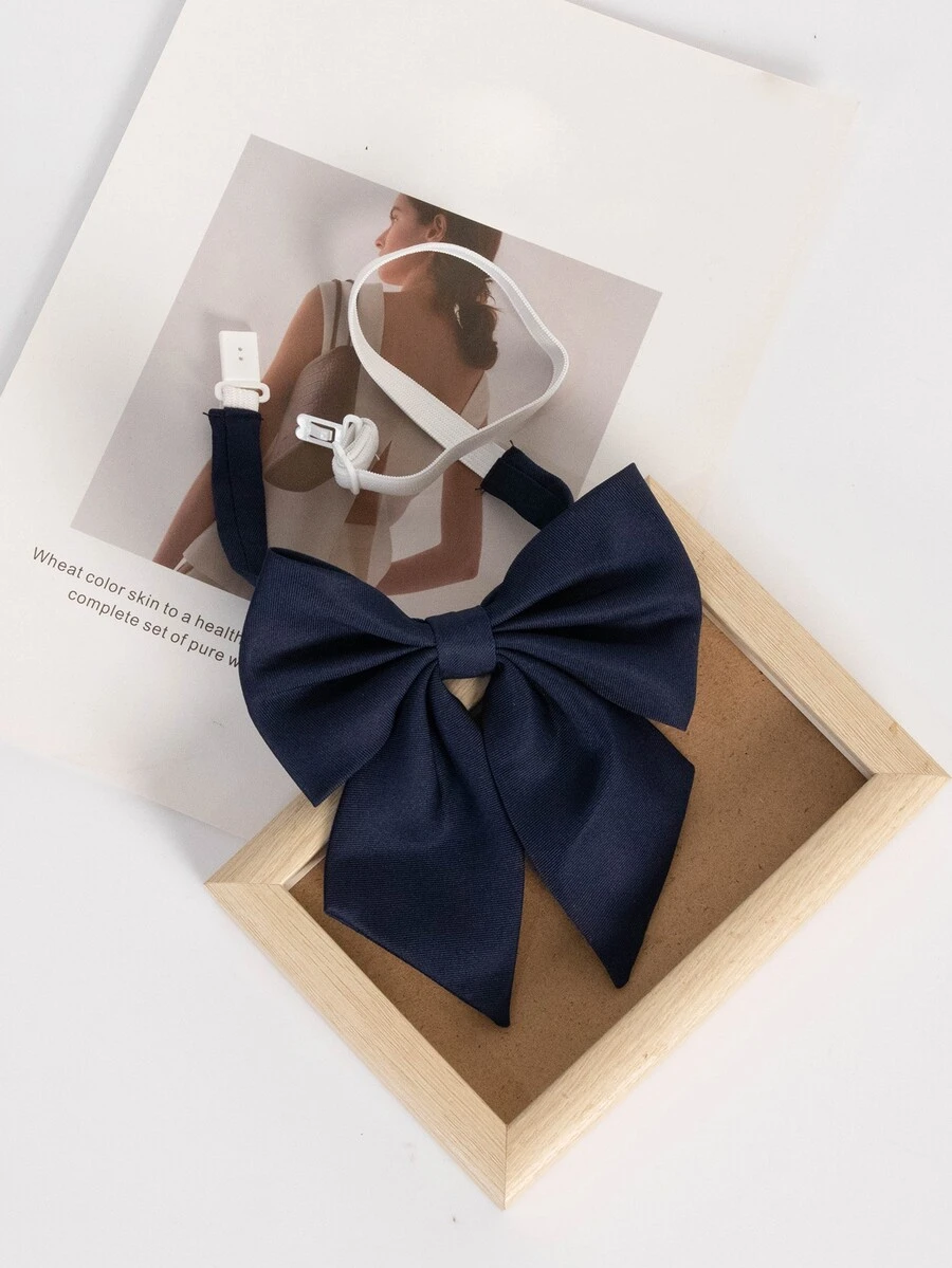 1 Pieza Corbata De Lazo Sólido En Estilo De Colegiala Japonesa Para Fiesta - Multicolor - Ver 1