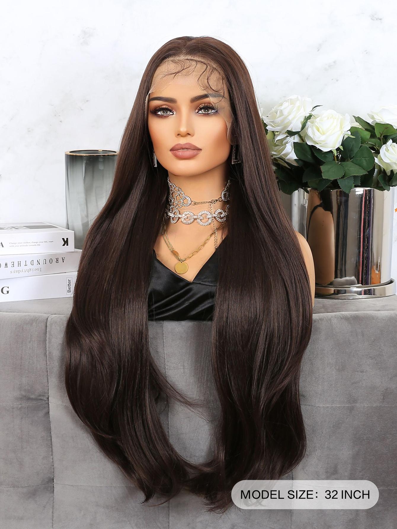 13 X 4 Lace Front Extra Long Straight Synthetic Wig SHEIN USA