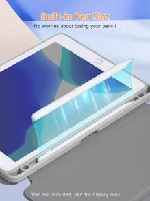 笑脸花朵保护壳兼容 iPad 10.2 英寸 2021/2020 iPad 第 9/8 代，兼容三星 Galaxy Tab A8 10.5 英寸 2022，兼容 Tab 保护套，带笔架，支持自动睡眠/唤醒盖 - 灰色360°旋轉 - 查看 8