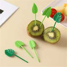 28pcs/set Cartoon Fruit Pick Creative Children's Cute Plastic Fruit Fork Set - Multicolor - View 6