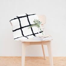 Bath Mat Non Slip Soft Super Absorbent Microfiber Modern Tufted Rug - 黑色 - 查看 7