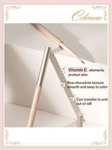 COLORROSE Lápiz delineador de ojos de crema de vitamina E, lápiz delineador de ojos de gel de 1,5 mm, con punta de estaño, fácil de usar, color suave e intenso, nutritivo para la piel, resistente al agua y al sudor, 60 mg - 1053 color carne - Ver 4