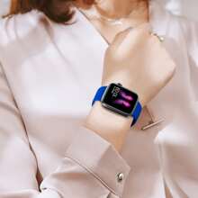 1 Stück Unisex Mode Lässig Silikon Schmetterling Schnalle Uhrenarmband, kompatibel mit 38mm 40mm 41mm 45mm 46mm 44mm 42mm 49mm, weich bequem wasserdicht Armband kompatibel mit Serie SE8/7/6/5/4/3/2/1 Ersatz Smart Watch Band Zubehör