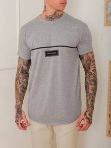 Men T-Shirts - 淺灰色 - 查看 4