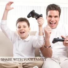 suteyi 2件兒童不銹鋼十字黑白編織手鍊,適合和父母一起佩戴 - 黑與白 - 查看 4