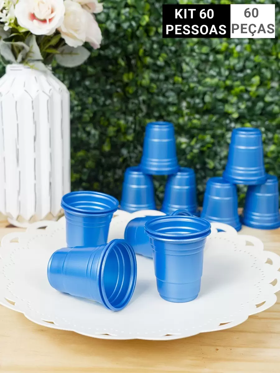 Disposable Cups - Blauw - Bekijken 1