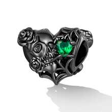 WOSTU 1pc Dark Skull Charms 925 Sterling Silver Halloween Beads Fit Original Bracelet Necklace Pendant Jewelry Gift - Silver - View 15