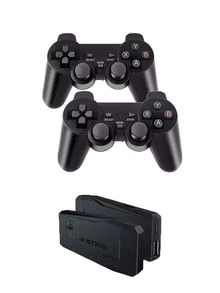 1 Consola de video juegos multijugador con 2 controles + 15000 juegos diferentes clasjcos USB portatil entretenida para toda la familia - Negro - Ver 4