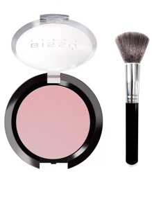 Rubor Bissu contorneador con Brocha  Colorete Líquido Color Resistente Al Agua Mate De Larga Duración Con Polvo Resaltador Rosa, Coral, Pincel - Kit De Regalo De Maquillaje Para Mujeres - 13 - Ver 1
