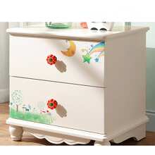 1入組南瓜形單孔拉手，鄉村風格卡通歐式拉手適合兒童房/鞋櫃/抽屜/櫥櫃/衣櫃 - 白色 - 查看 6