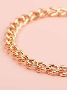 1條描金鍊條配流蘇細節寵物項鍊 - 金色 - 查看 3