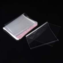 100pcs 10*21cm Transparent Photo Packaging Bags - White - View 3